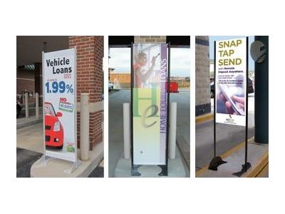 Get the Attention of Pedestrian Traffic with Our Banner Stands and Banner Bracke