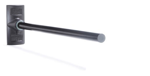 JR Banner Bracket with RoundPro™ Arm 19" Black Casting/Black Fiberglass Rod